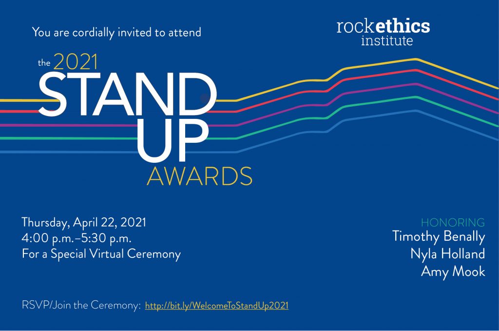 Image of 2021 Stand Up Awards invitation graphic